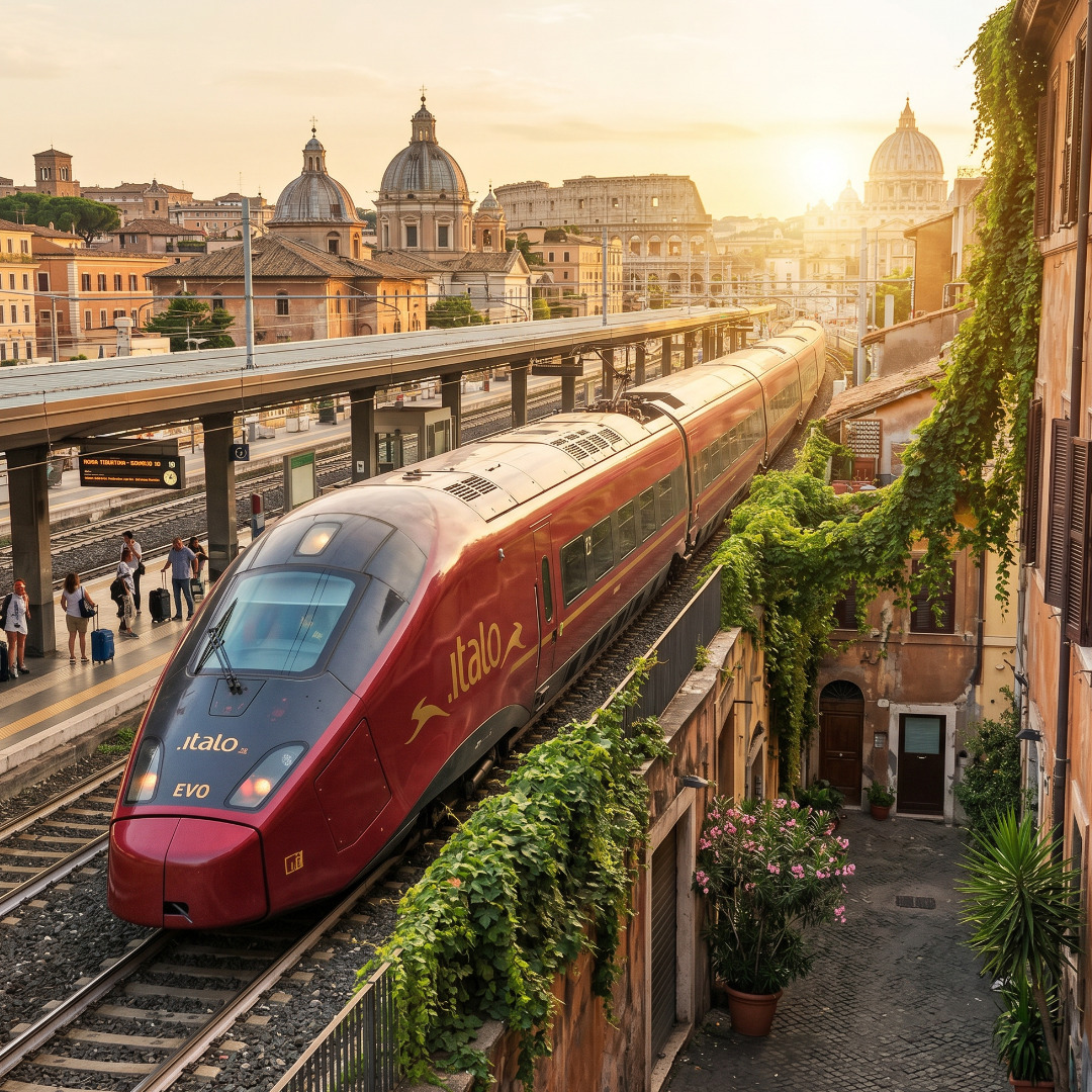 Met de trein naar Rome
