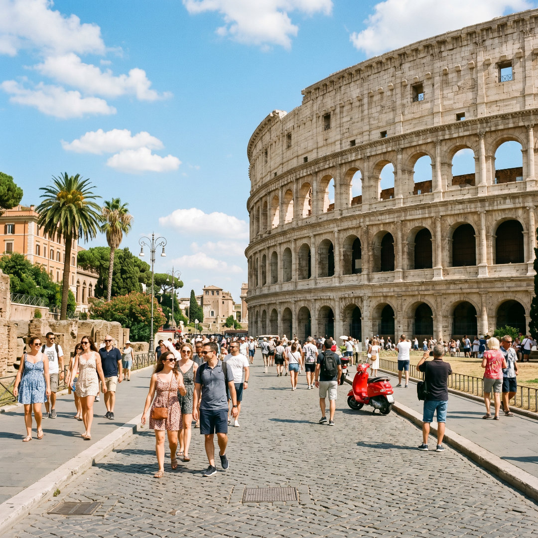 Zonnige dag in Rome